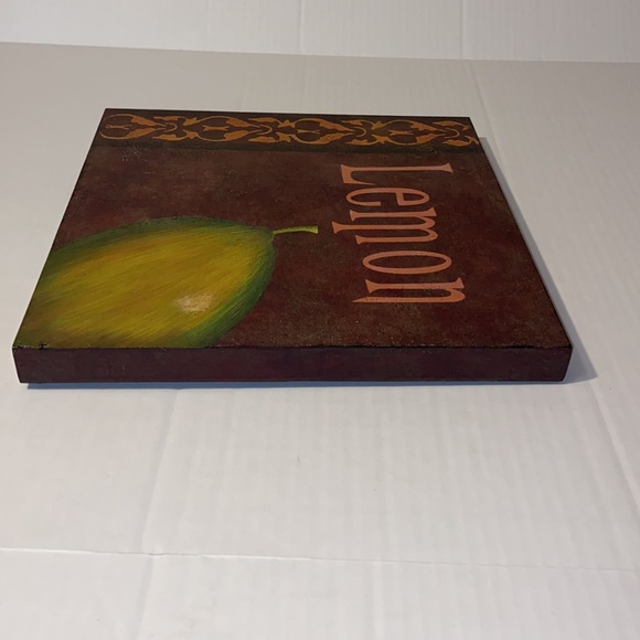 Southern Living At Home 12” X 12” Lemon Botanical Woodblock Art Print Wall Decor - Picture 7 of 15